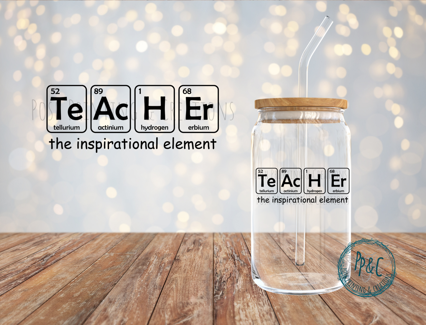 #502 TEACHER ELEMENT UV DTF DECAL
