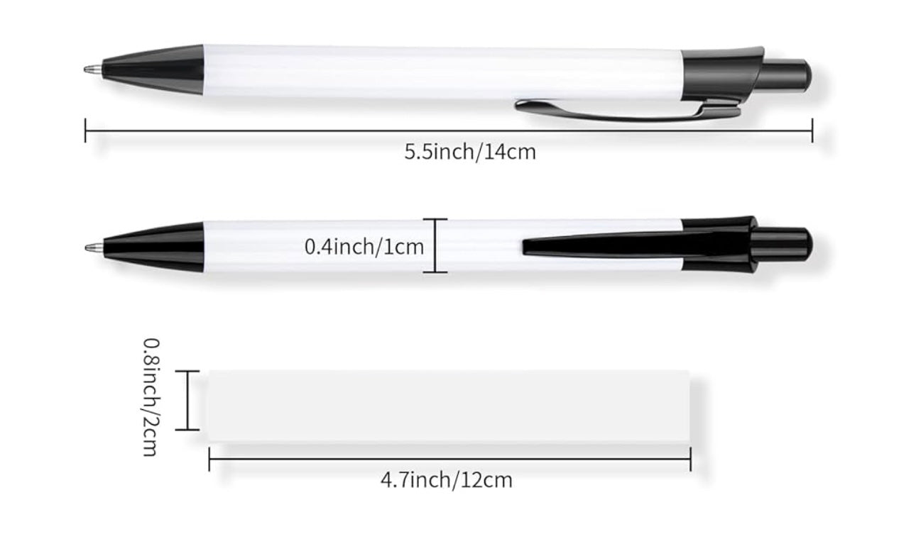 SUBLIMATION PEN BLANK/STANDARD PEN