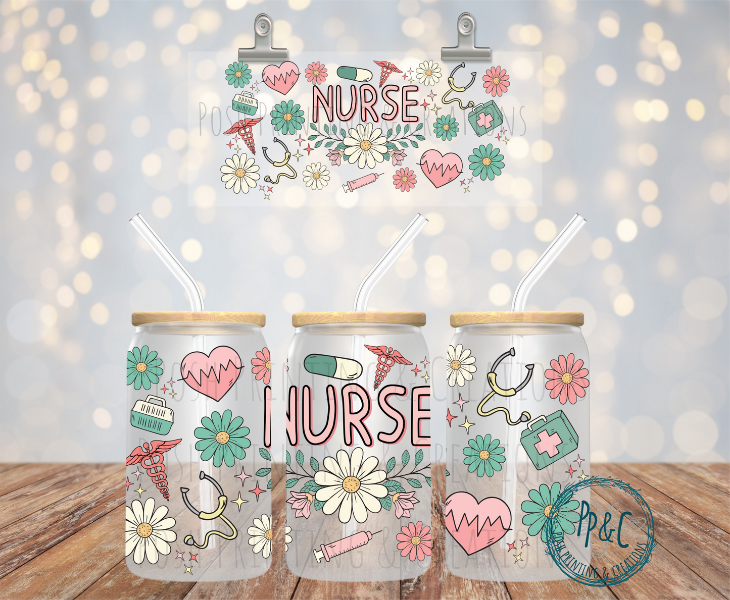 #287 NURSE UV DTF WRAP
