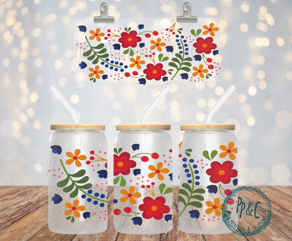#402 FLORAL UV DTF WRAP