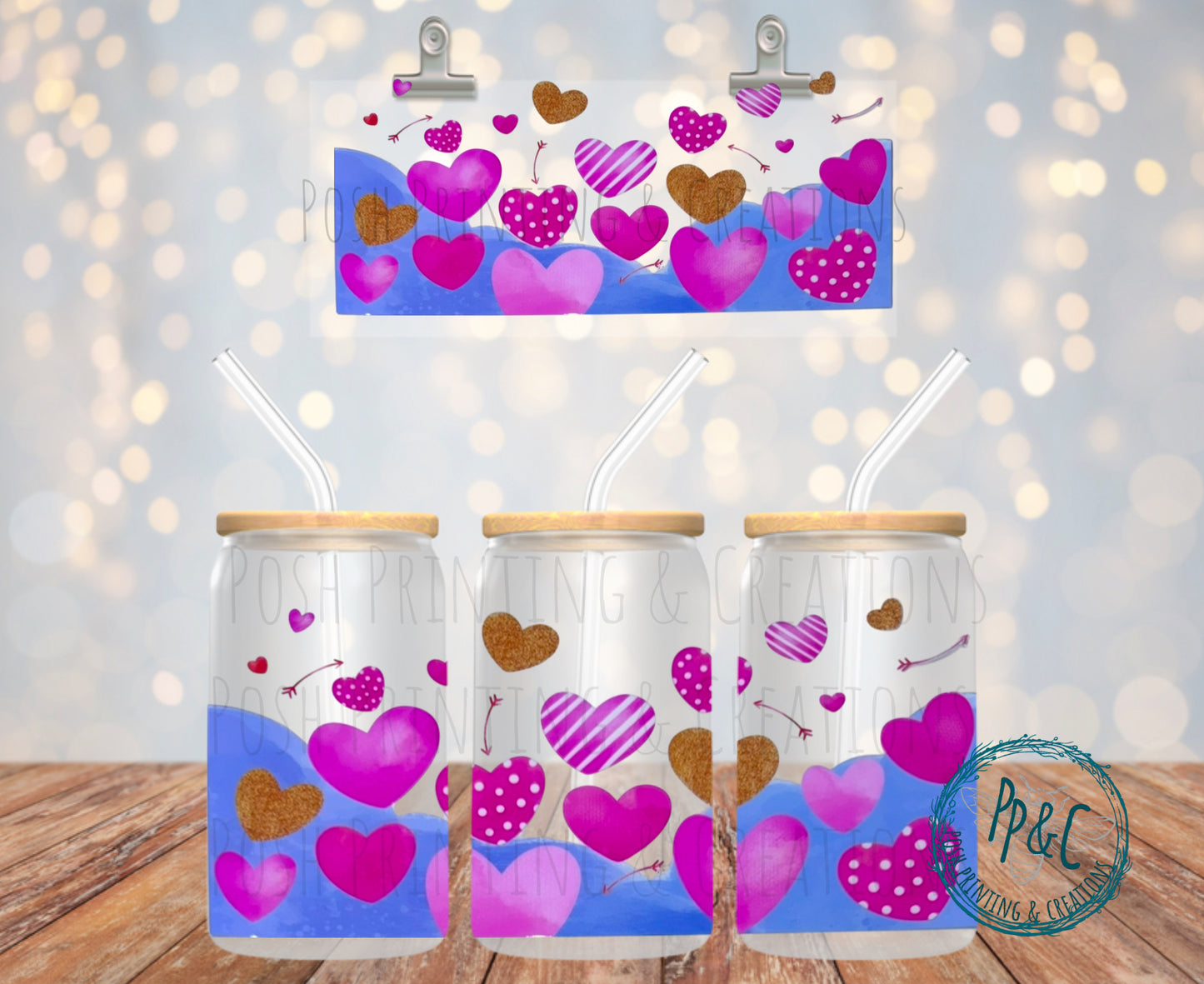 #200 HEARTS UV DTF WRAP