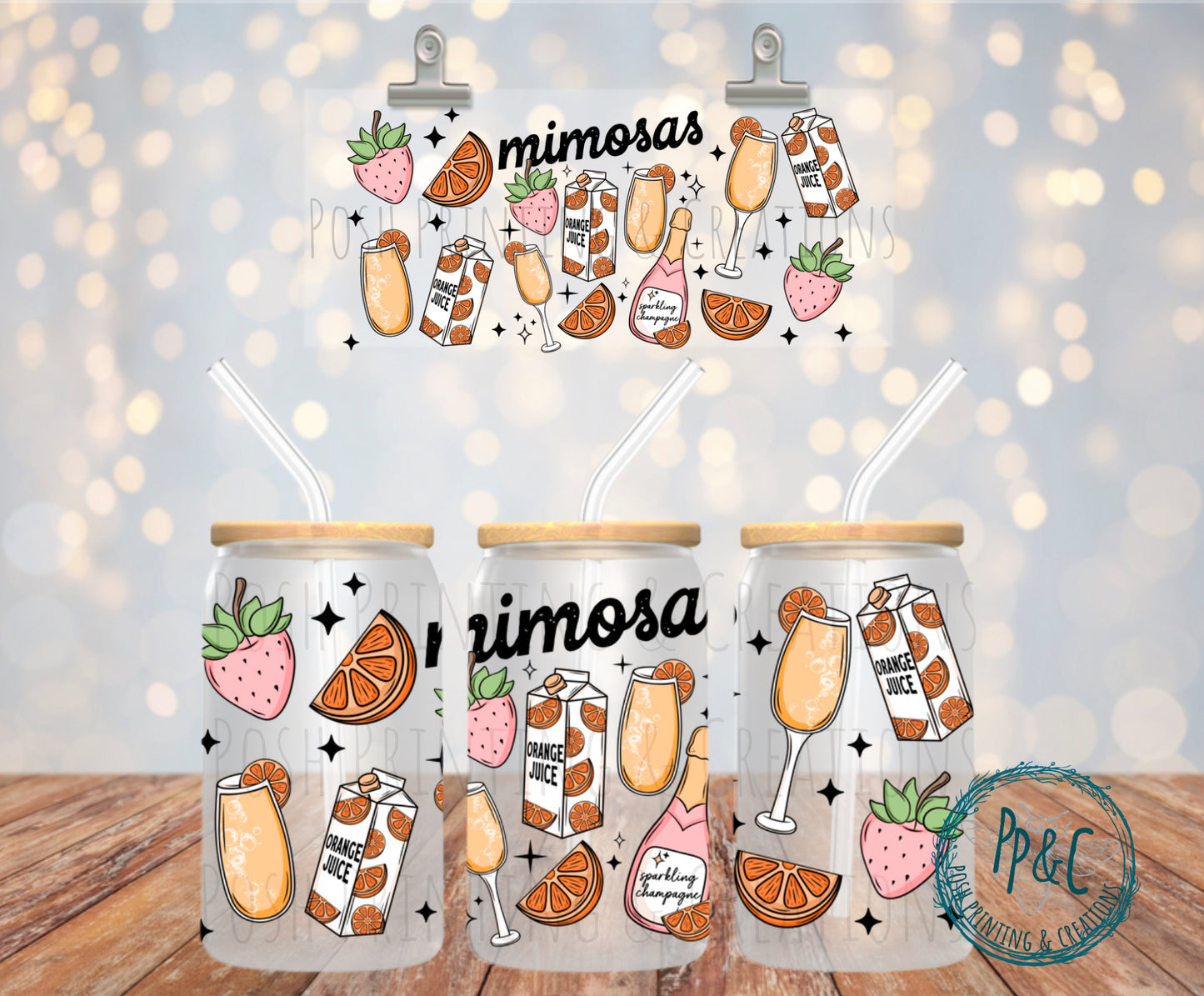 #279 MIMOSAS UV DTF WRAP