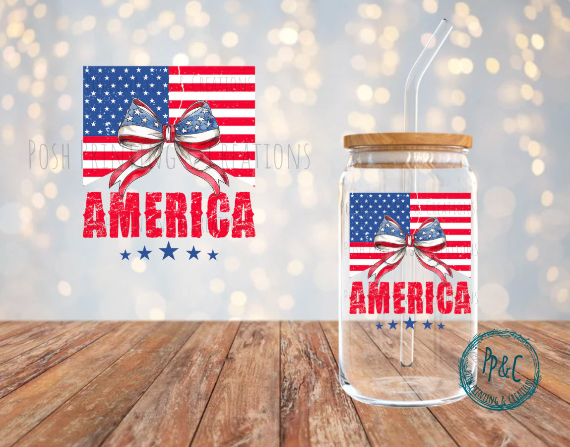 #530 AMERICA UV DTF DECAL