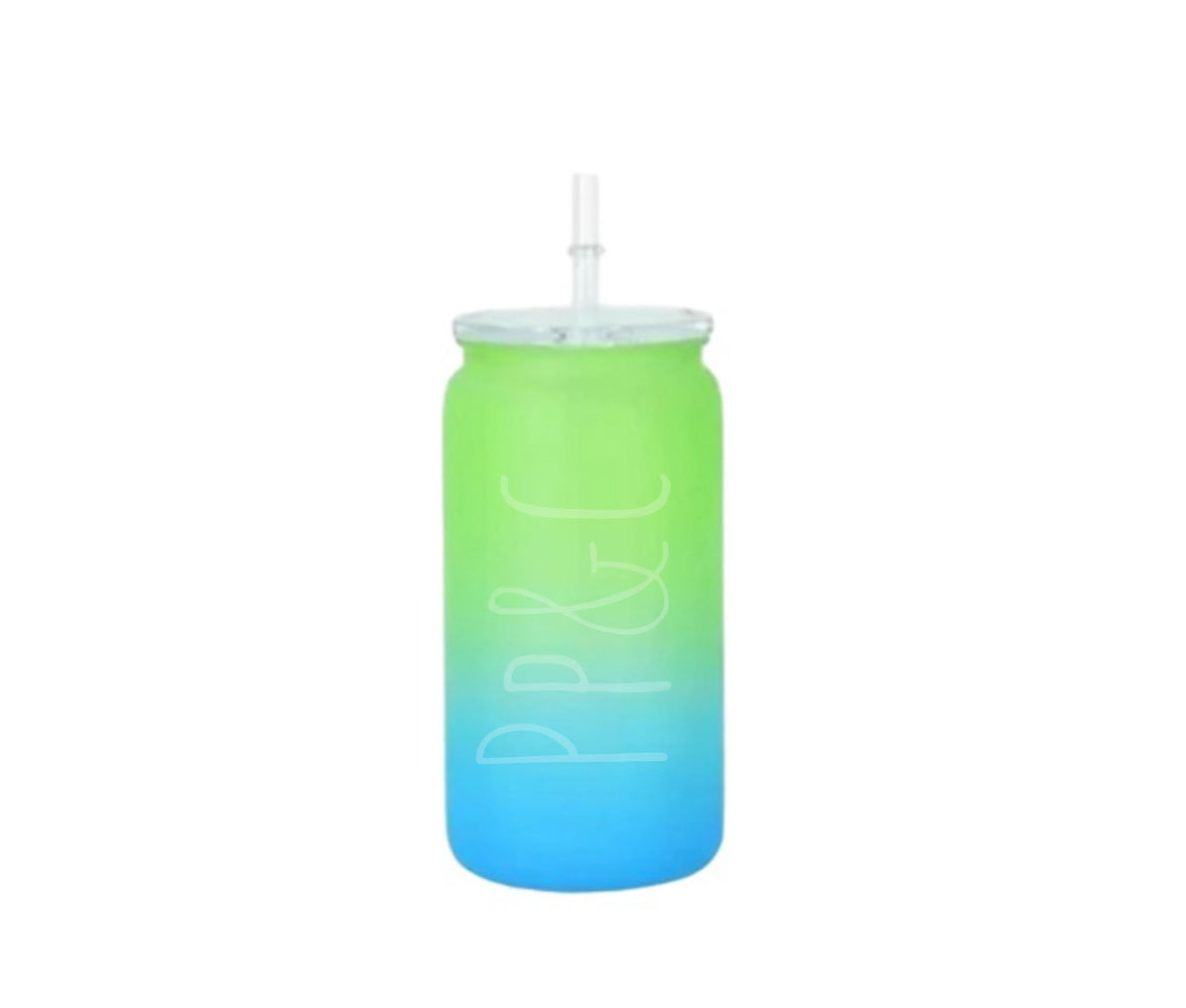 16oz ACRYLIC/PLASTIC OMBRÉ AND NEON MATTE COLOR CAN CUPS