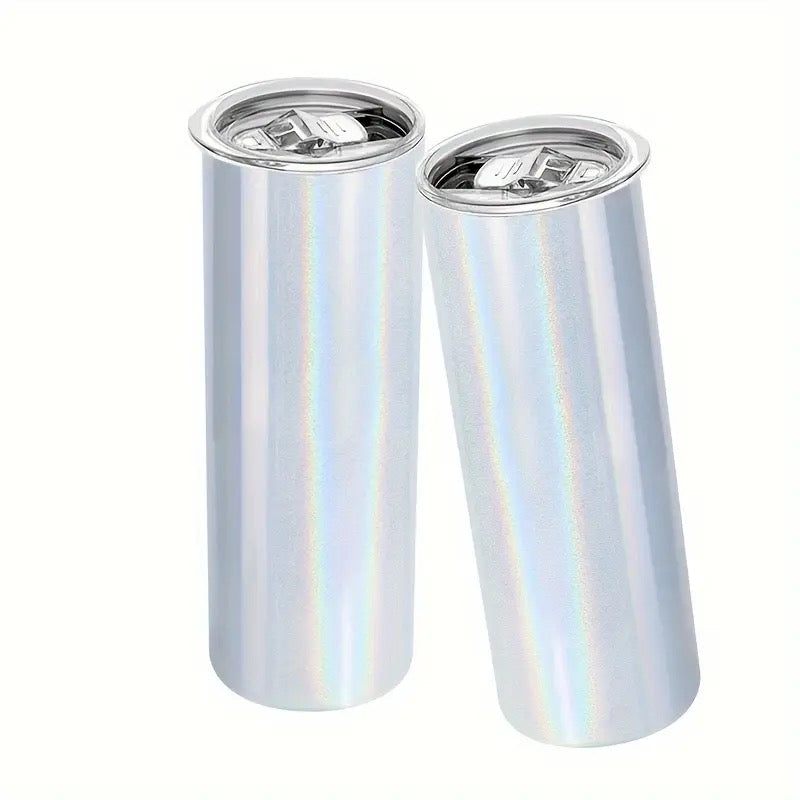 20OZ SHIMMER SUBLIMATION STAINLESS STEEL TUMBLER WITH STRAW & LID