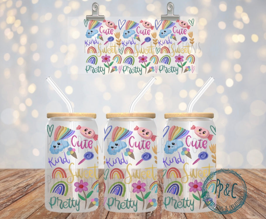 #422 CUTE SWEET KIND UV DTF WRAP