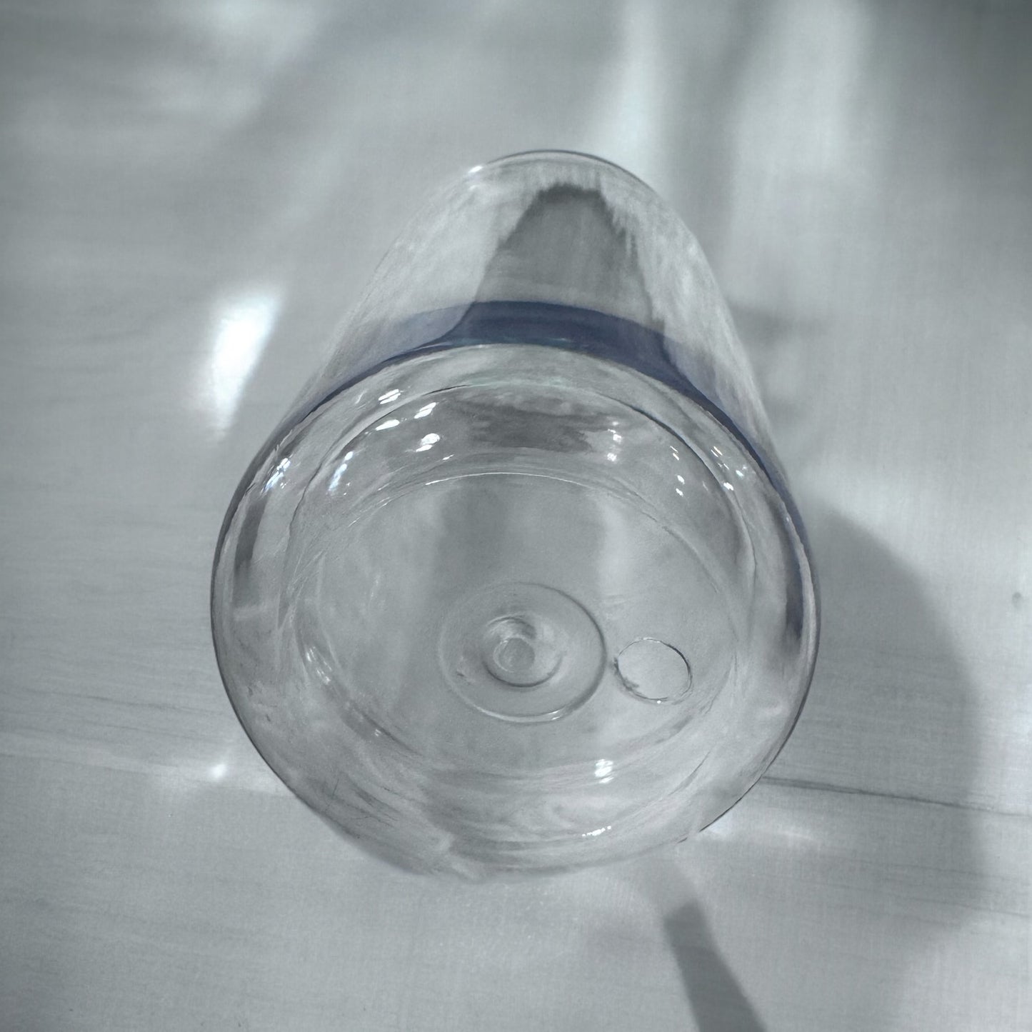 16oz. CLEAR ACRYLIC/PLASTIC DOUBLE WALLED PRE-DRILLED SNOW GLOBE CAN TUMBLER