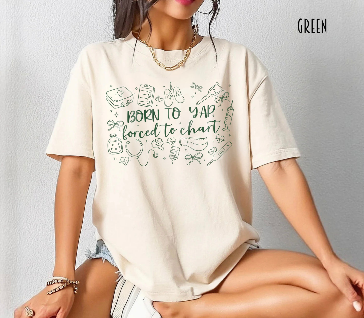 Born To Yap Forced To Chat Tee