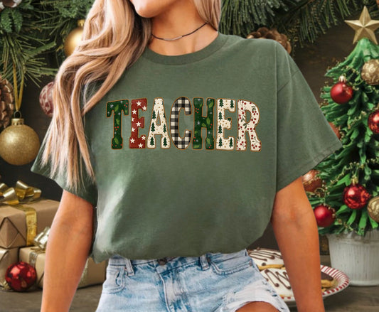 TEACHER CHRISTMAS TEE