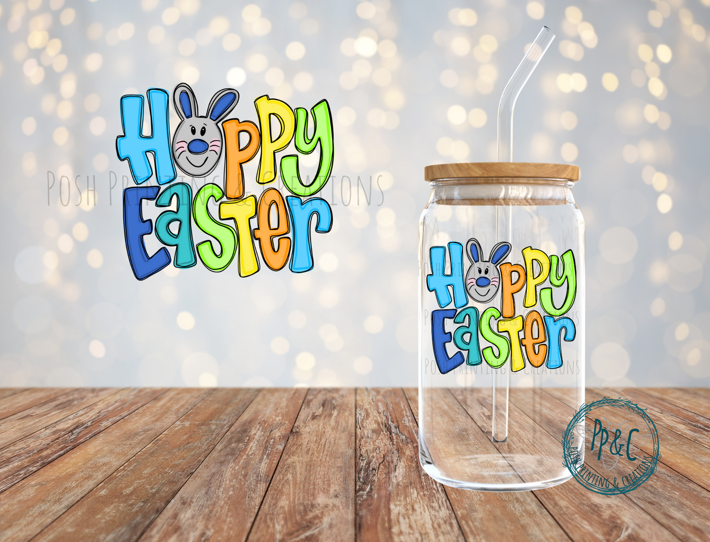#501 HAPPPY EASTER UV DTF DECAL