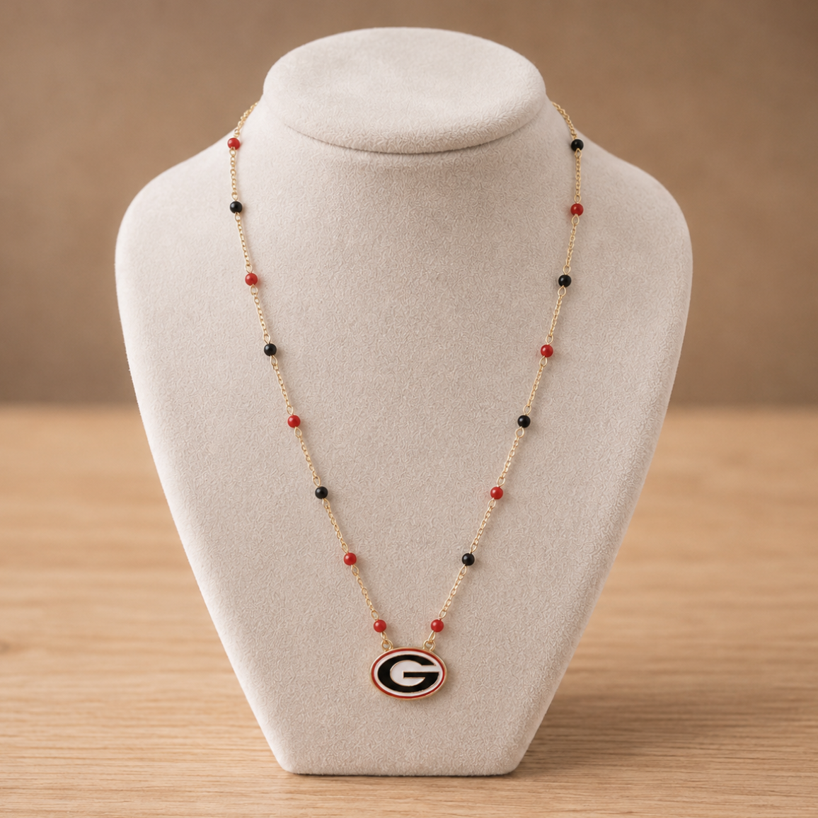 Georgia Bulldogs Logo Layering Necklace