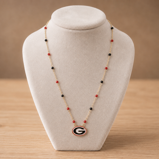 Georgia Bulldogs Logo Layering Necklace