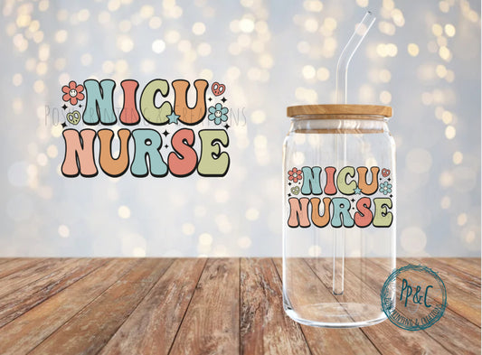 #528 NICU NURSE UV DTF DECAL