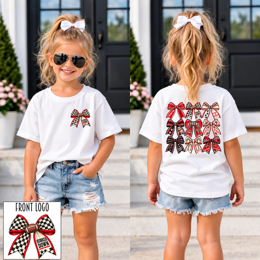 Georgia Bulldogs Game Day Bow Graphic Tee