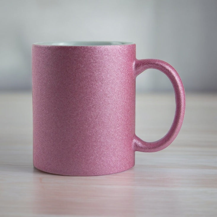 11oz SUBLIMATABLE MUG PINK GLITTER