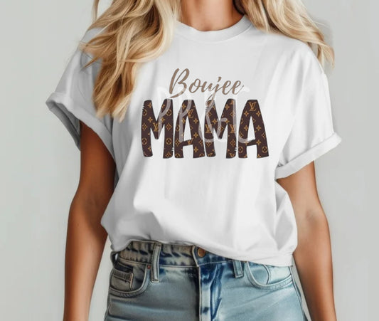 BOUJEE MAMA TEE (SHORT SLEEVE COMFORT COLOR)