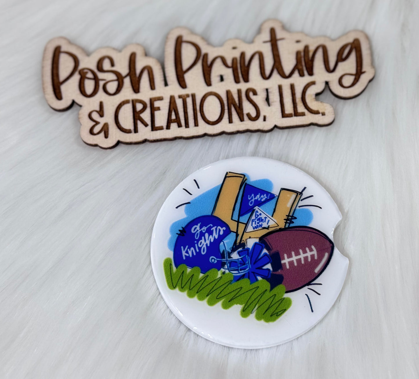 Decorative Ceramic Car Coasters