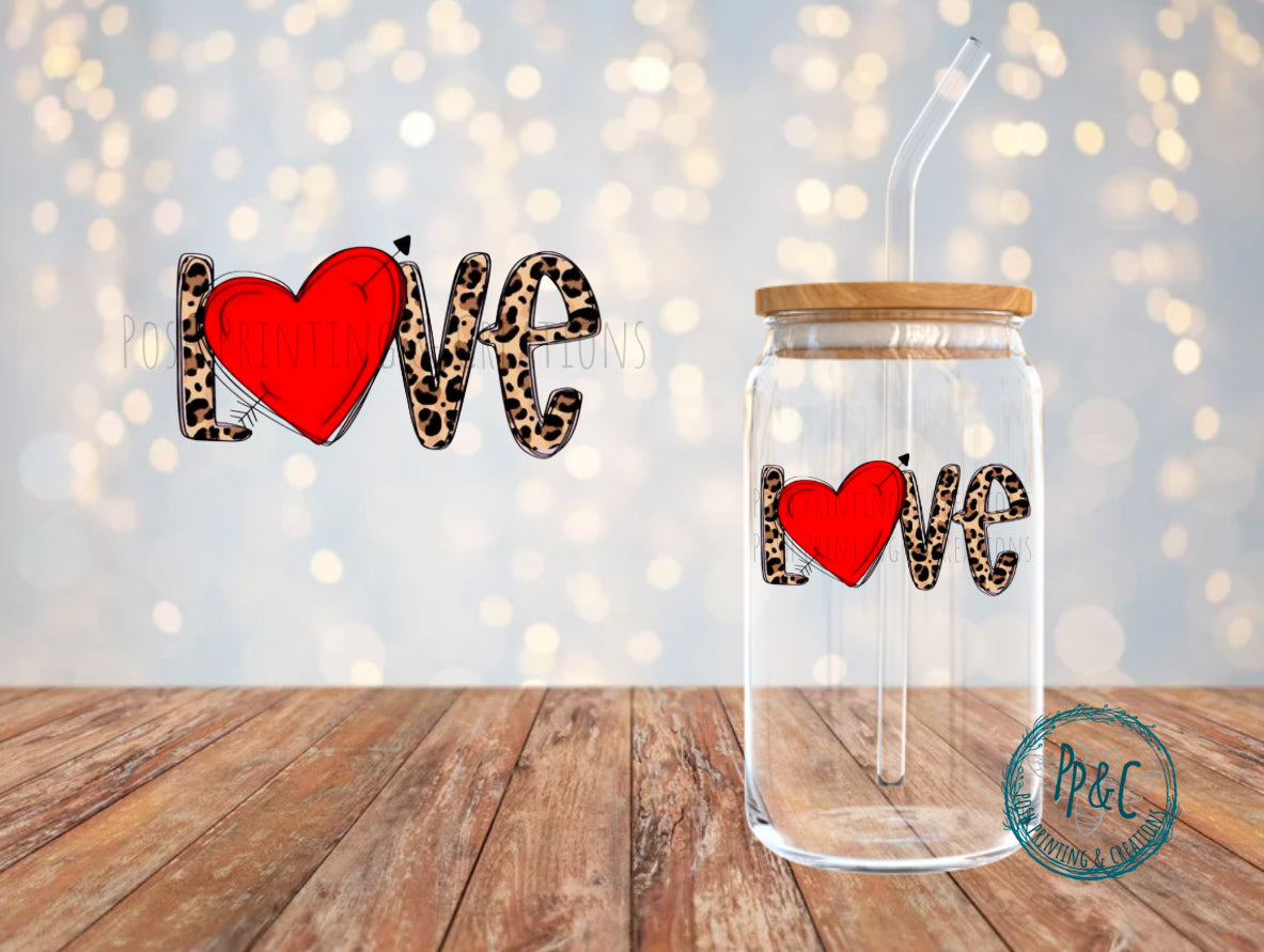 #505 LOVE UV DTF DECAL