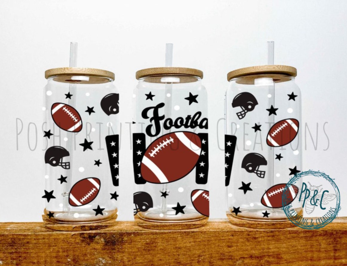 #203 FOOTBALL MOM UV DTF WRAP