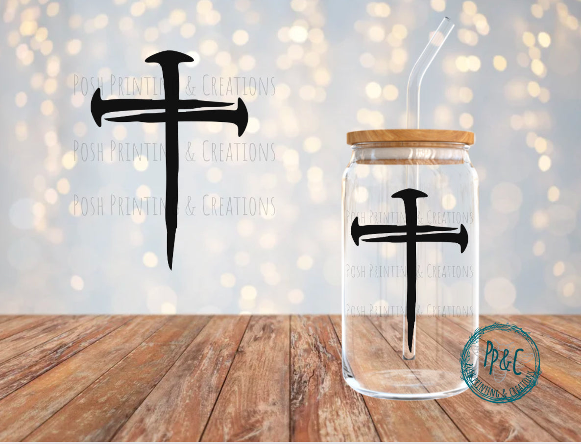 #508 CROSS NAIL UV DTF DECAL