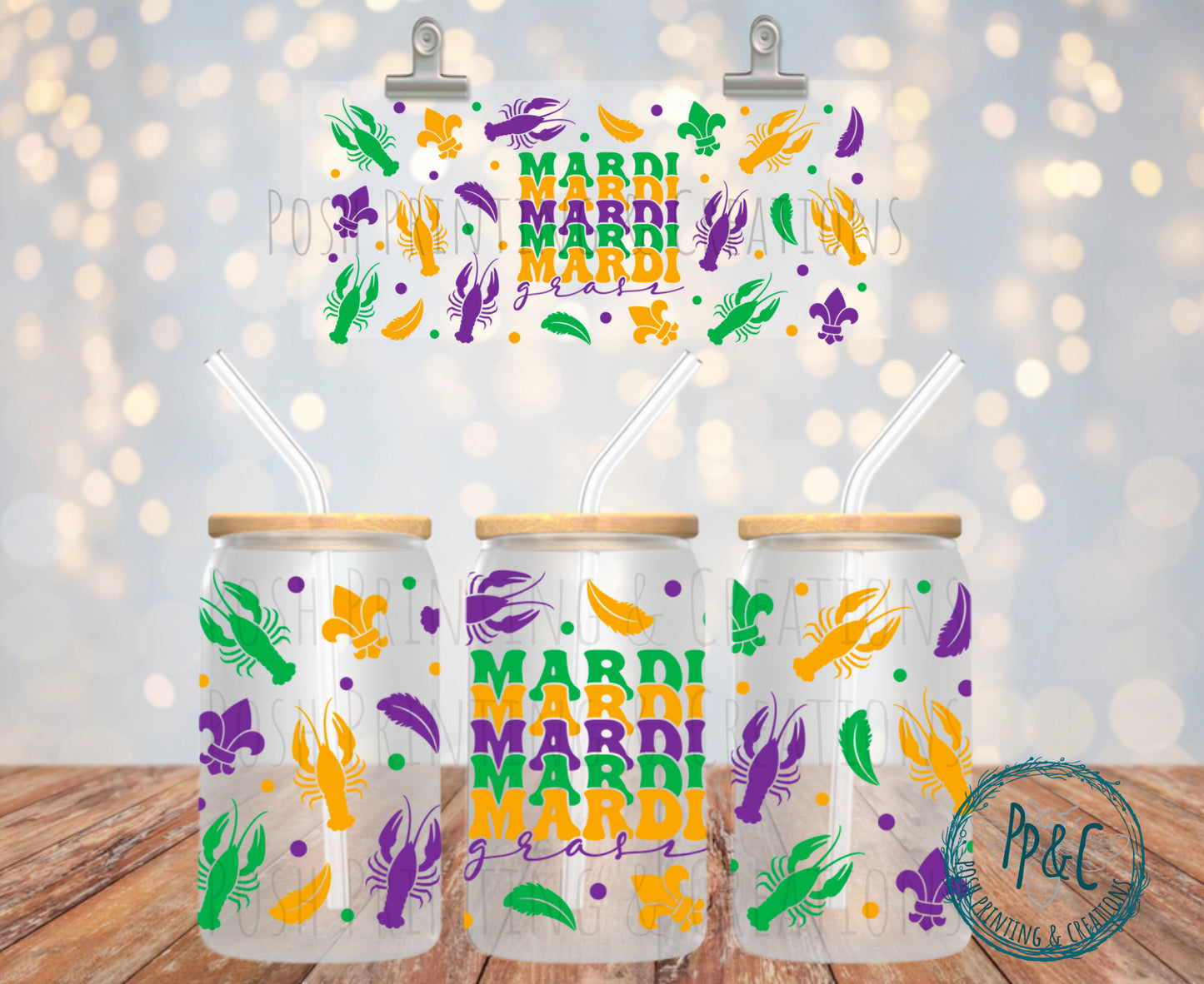 #479 MADI GRAS UV DTF WRAP