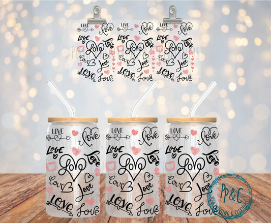 #284 LOVE UV DTF WRAP