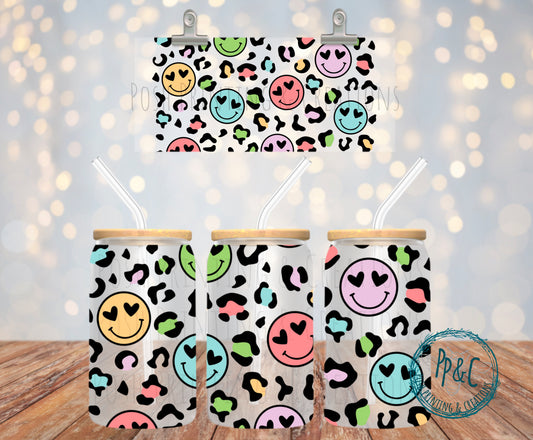 #288 NEON SMILEY FACE UV DTF WRAP
