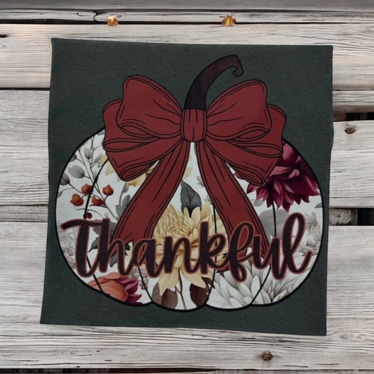 THANKFUL FLOWER PUMPKIN TEE (COMFORT COLORS)