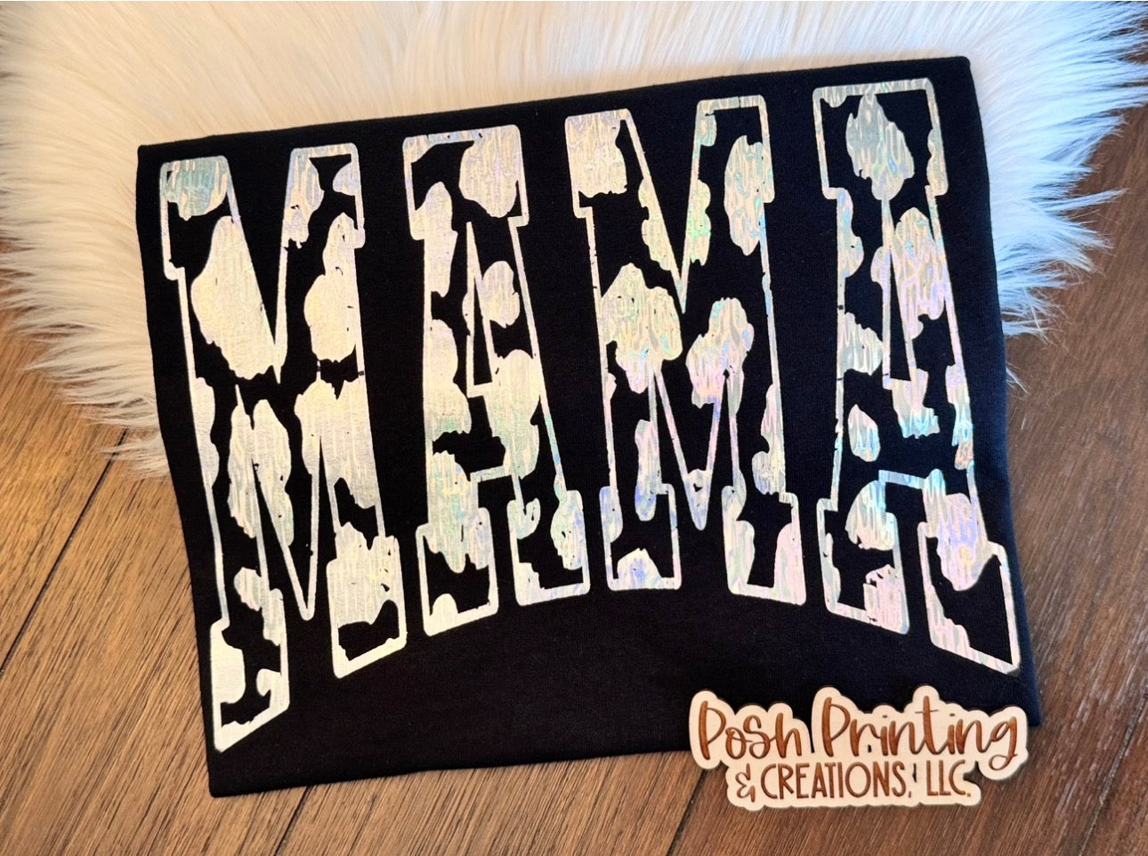 MAMA Patterned Graphic Tee