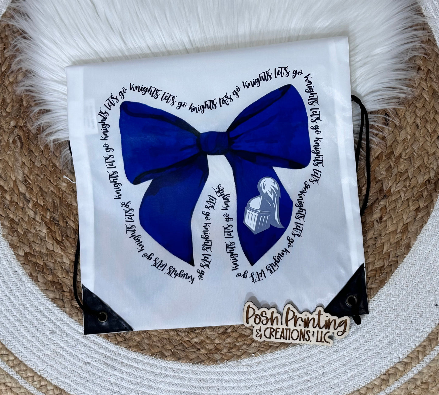 Knights drawstring bag