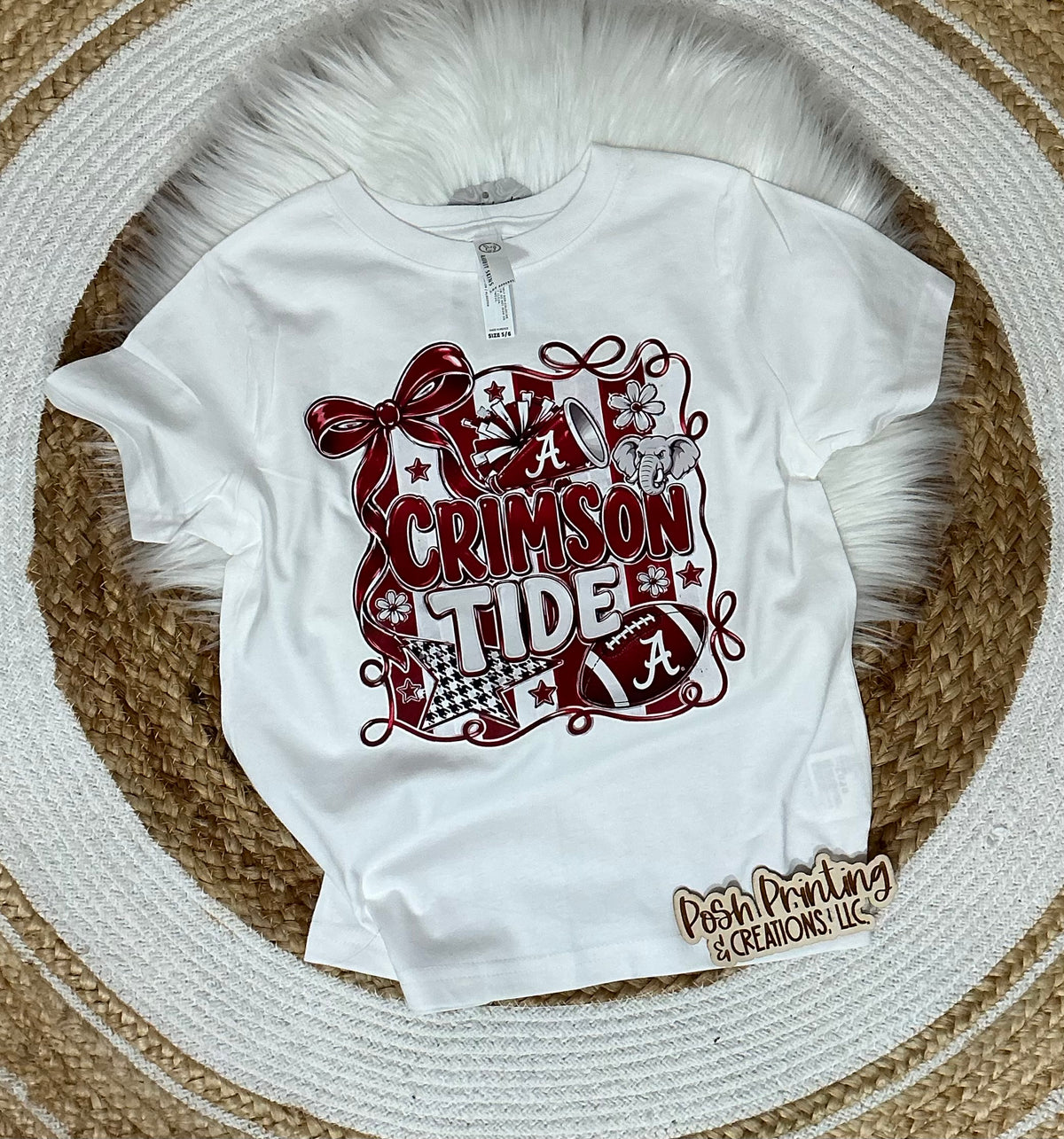 Bow Crimson Tee