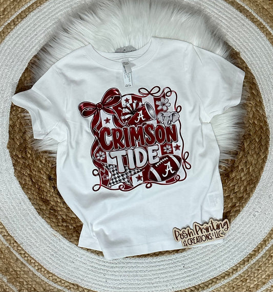 Bow Crimson Tee