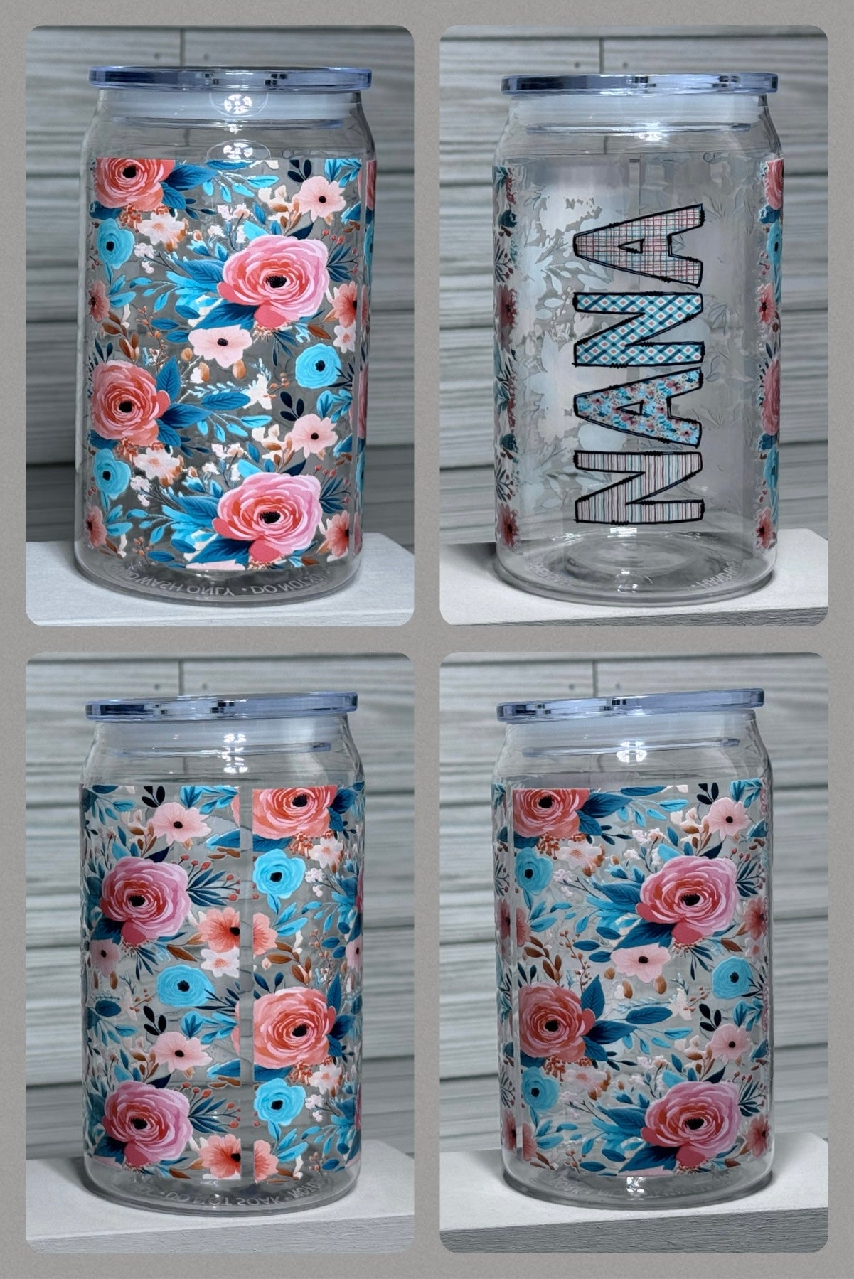 16oz. NANA ACRYLIC/PLASTIC CAN TUMBLER