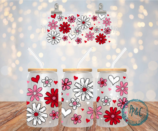 #416 VALENTINES  FLORALS UV DTF WRAP