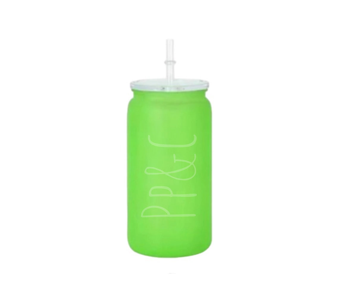 16oz ACRYLIC/PLASTIC OMBRÉ AND NEON MATTE COLOR CAN CUPS