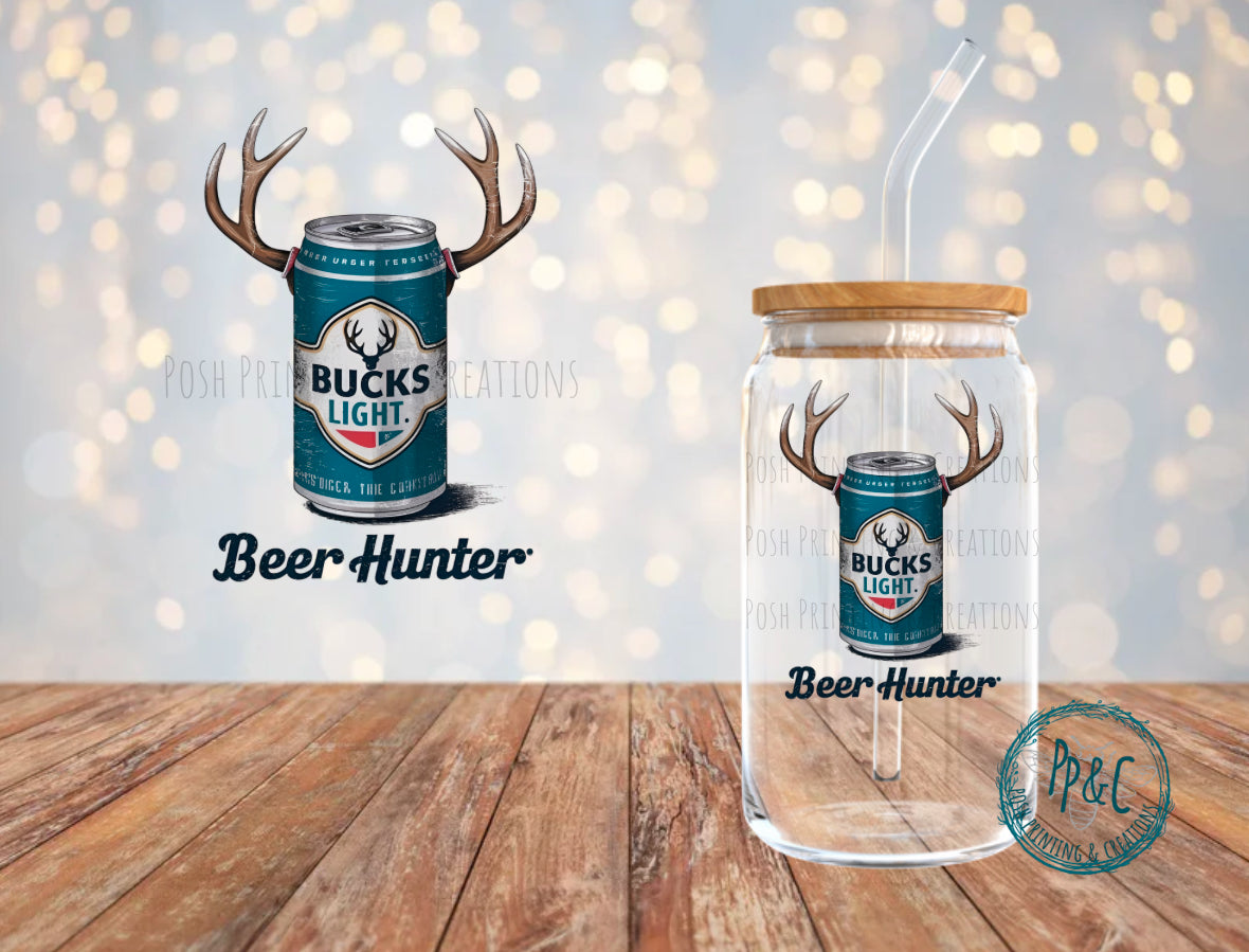 #509 BEER HUNTER UV DTF DECAL