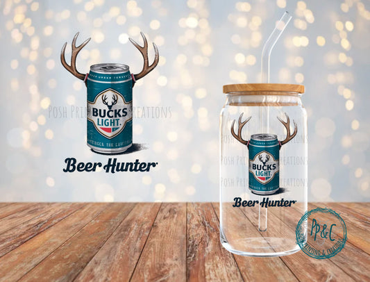 #509 BEER HUNTER UV DTF DECAL