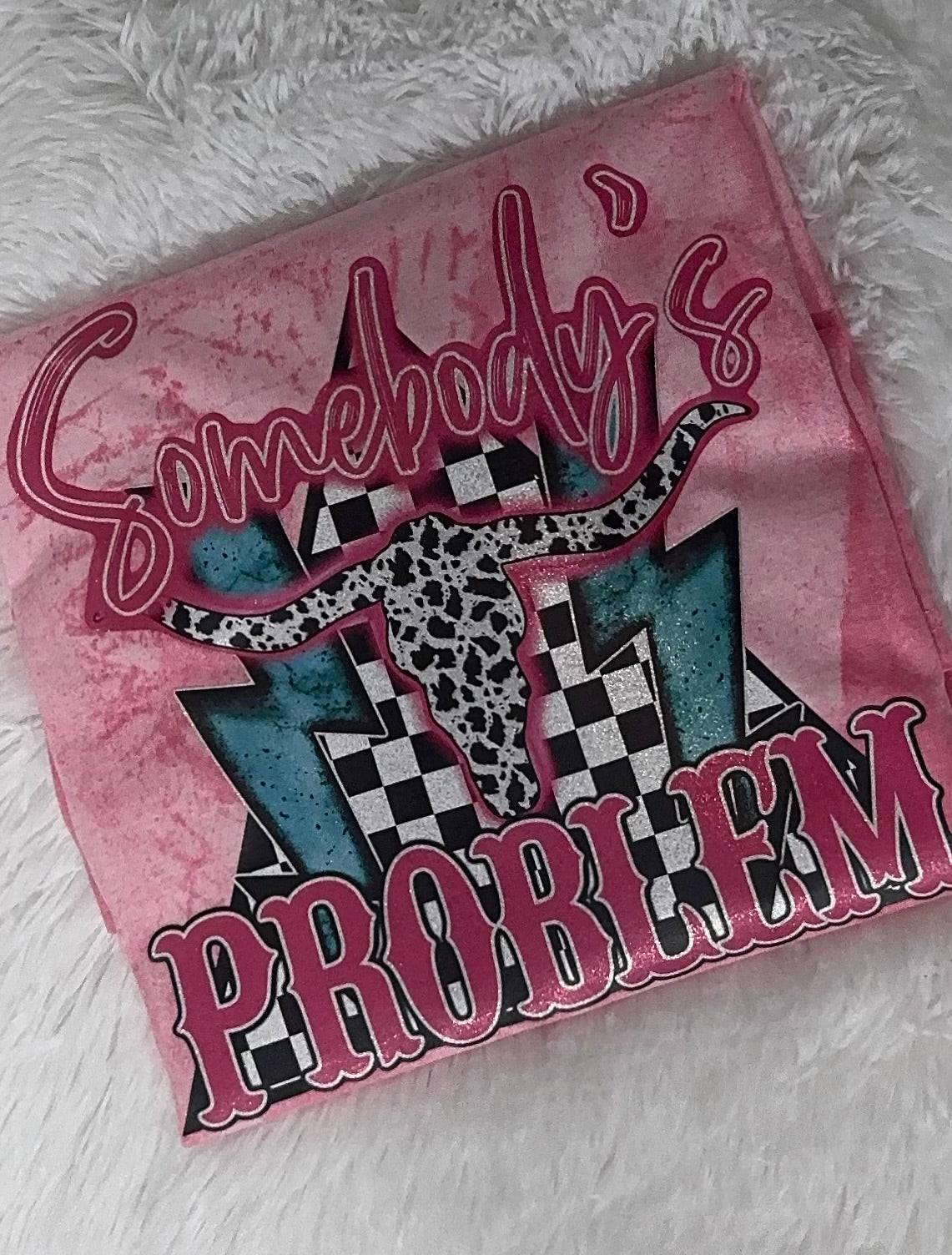 SOMEBODY'S PROBLEM COMFORT COLORS COLOR BLAST TEE