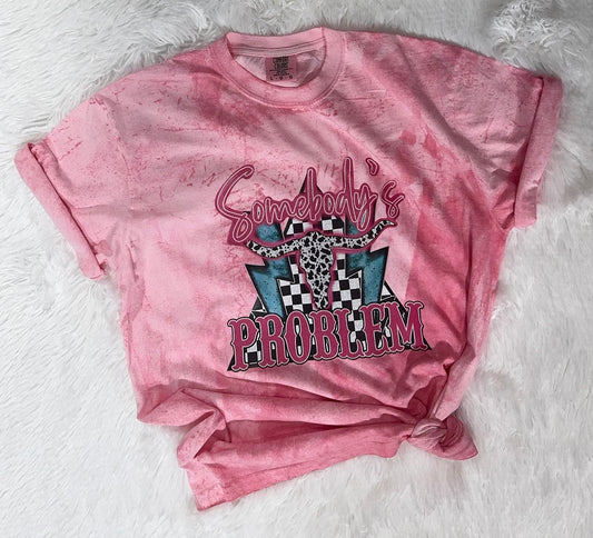 SOMEBODY'S PROBLEM COMFORT COLORS COLOR BLAST TEE