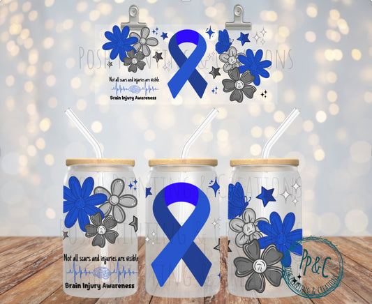 #325 BRAIN INJURY AWARNESS UV DTF WRAP