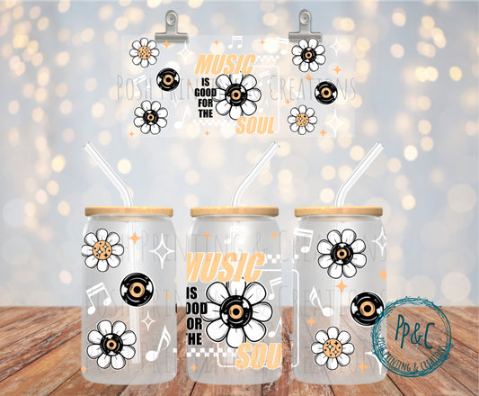 #278 MUSIC IS GOOD FOR THE SOUL UV DTF WRAP