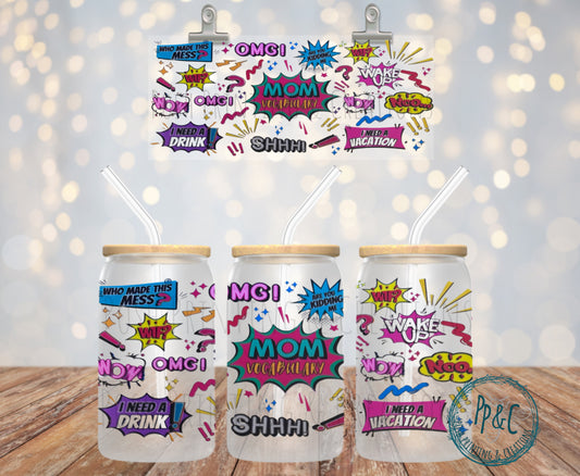 #282 MOM VOCABULART UV DTF WRAP