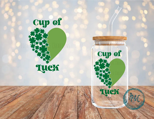 #523 CUP OF LUCK UV DTF DECAL