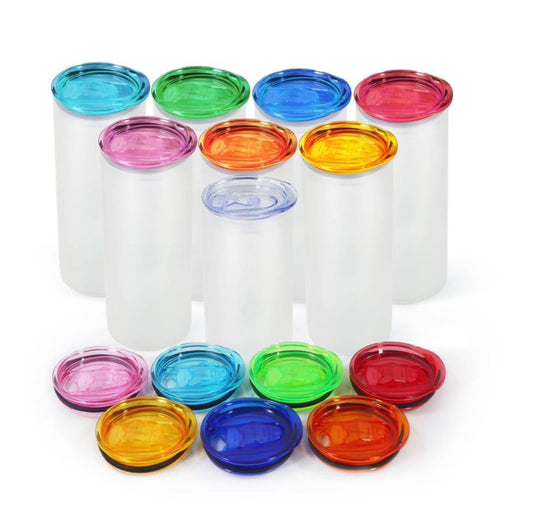 20oz. SUBLIMATION TUMBLERS WITH COLORED LIDS