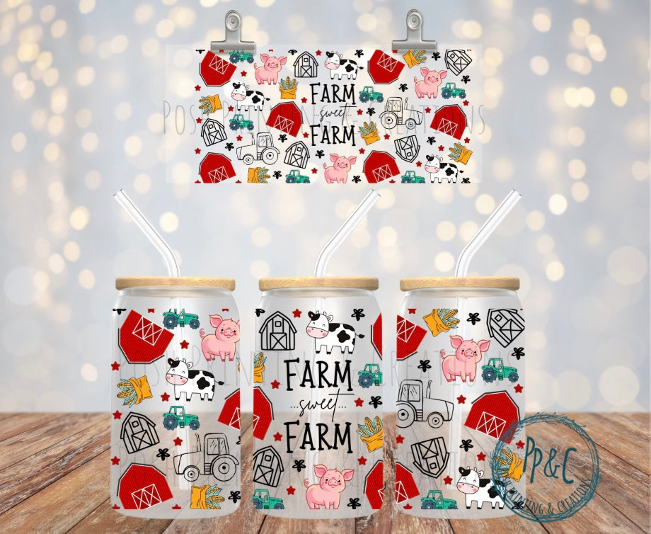 #239 FARM SWEET FARM UV DTF WRAP