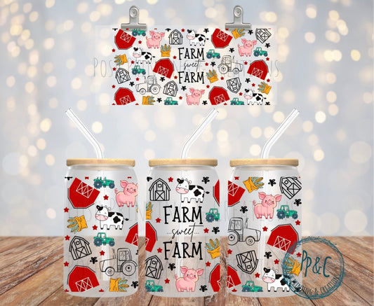 #239 FARM SWEET FARM UV DTF WRAP