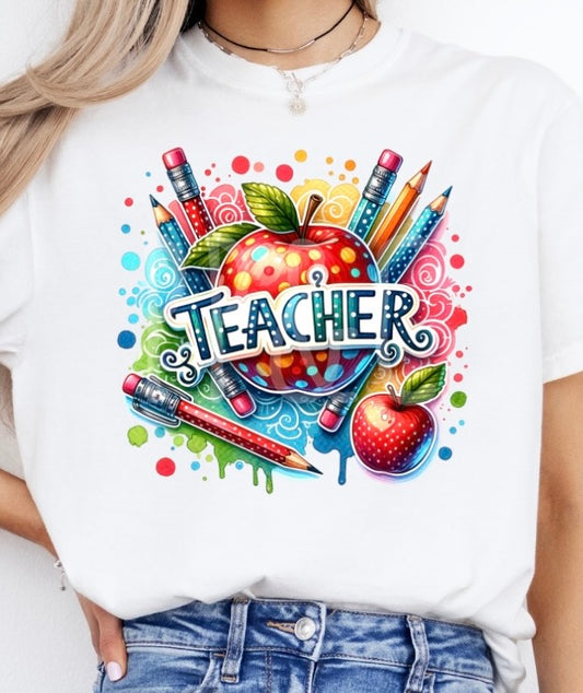 TEACHER TEE (SHORT SLEEVE COMFORT COLORS)