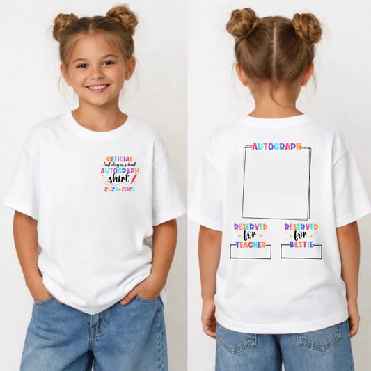 Multicolor Official Last Day of School Autograph Tee