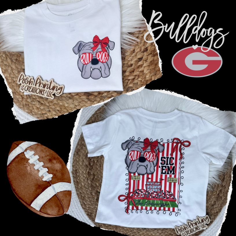 "TODDLER" Bulldogs Girl Tee