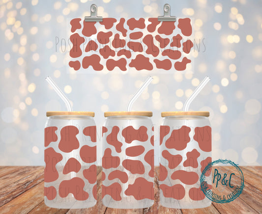 #260 BROWN COW PRINT UV DTF WRAP